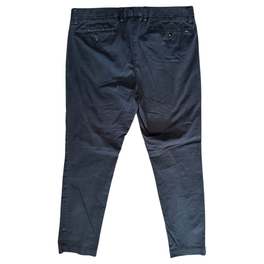 Polo Ralph Lauren 34 x 32 Aviator Navy Blue Stretch Slim Fit Stretch Chino Pants - Picture 7 of 10